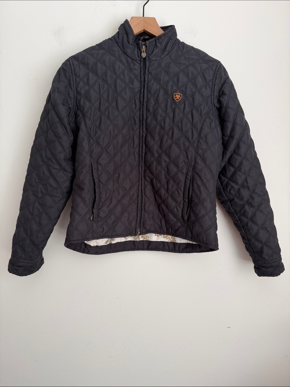 Ariat Black Quilted Lightweight Zip Jacket S